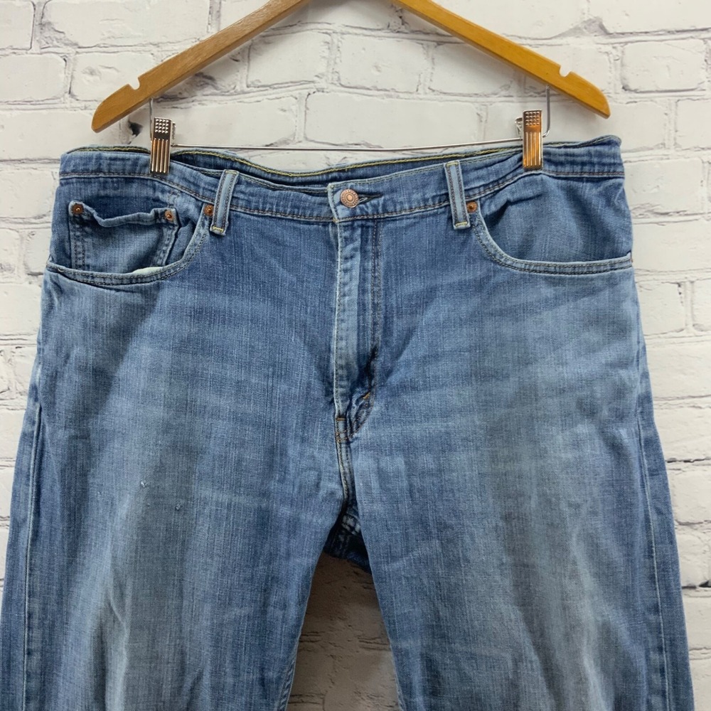 Levis 505 Mens Jeans 38X32 Straight Leg - Picture 2 of 6